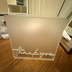 Elegant Frosted Thank You Card Box